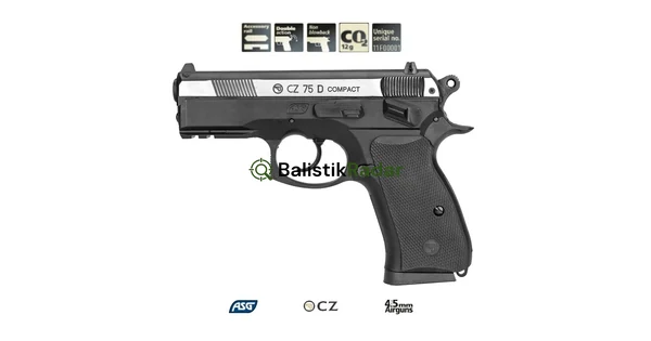 ASG CZ75 D COMPACT ÇİFT RENK HAVALI TABANCA 16200