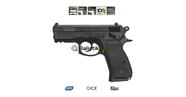 ASG CZ75 D COMPACT SİYAH HAVALI TABANCA 16086