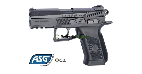 ASG CZ75 P07 DUTY SİYAH BLOWBACK HAVALI TABANCA 16728
