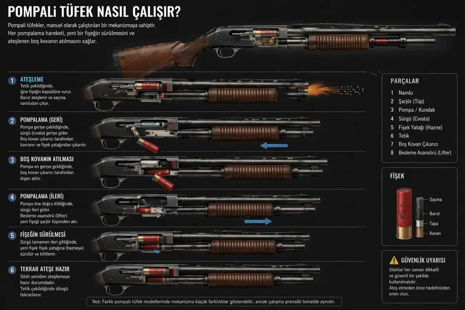 Pompalı Tüfek Nasıl Çalışır? - Görsel 1