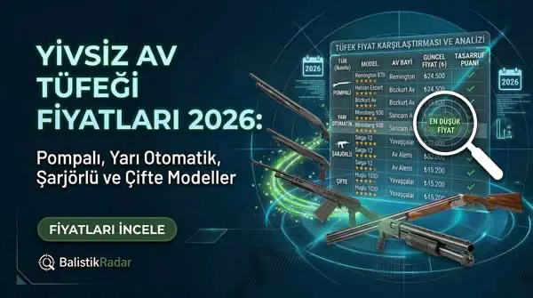 Yivsiz Av Tüfeği Fiyatları 2026: Pompalı, Yarı Otomatik, Şarjörlü ve Çifte Modeller